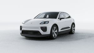 Exterior view of Macan 4 showing the front and left side of the car