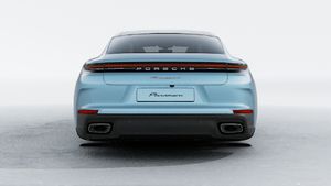 Exterior view of Panamera 4 E-Hybrid Executive showing the rear of the car