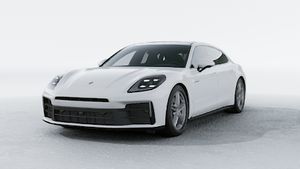 Exterior view of Panamera 4 E-Hybrid Executive showing the front and left side of the car