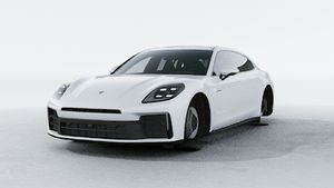 Exterior view of Panamera 4 E-Hybrid Executive showing the front and left side of the car