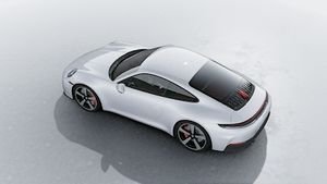 Exterior view of 911 Carrera S seen from above