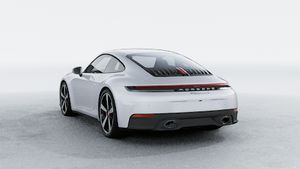 Exterior view of 911 Carrera S showing the back and left side of the car