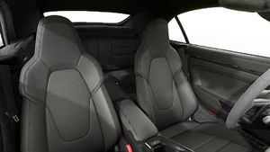 Interior view showing the front seats of 911 Carrera GTS Cabriolet