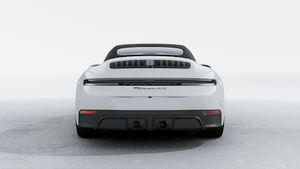 Exterior view of 911 Carrera GTS Cabriolet showing the rear of the car