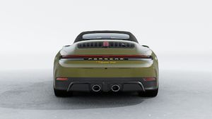 Exterior view of 911 Spirit 70 showing the rear of the car