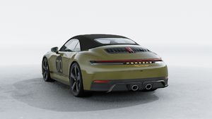 Exterior view of 911 Spirit 70 showing the back and left side of the car