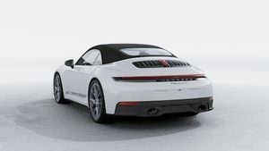 Exterior view of 911 Carrera T Cabriolet showing the back and left side of the car