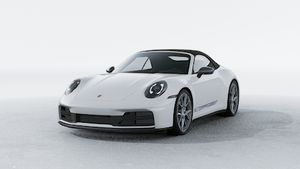 Exterior view of 911 Carrera T Cabriolet showing the front and left side of the car