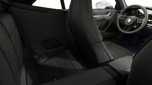 Interior view showing the back seats of 911 Carrera Cabriolet