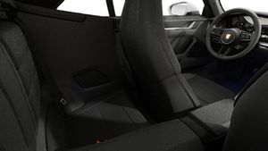 Interior view showing the back seats of 911 Carrera Cabriolet