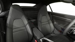 Interior view showing the front seats of 911 Carrera Cabriolet