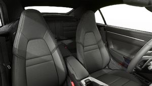 Interior view showing the front seats of 911 Carrera Cabriolet