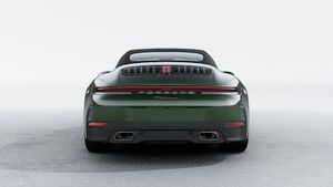 Exterior view of 911 Carrera Cabriolet showing the rear of the car