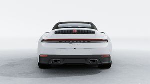 Exterior view of 911 Carrera Cabriolet showing the rear of the car