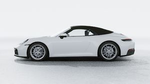 Exterior view of 911 Carrera Cabriolet showing the left side of the car