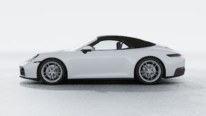 Exterior view of 911 Carrera Cabriolet showing the left side of the car