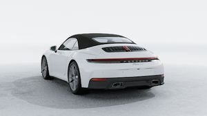 Exterior view of 911 Carrera Cabriolet showing the back and left side of the car