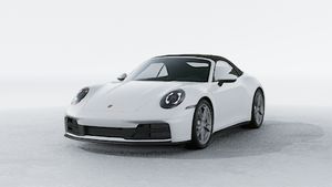 Exterior view of 911 Carrera Cabriolet showing the front and left side of the car