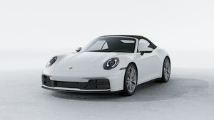 Exterior view of 911 Carrera Cabriolet showing the front and left side of the car