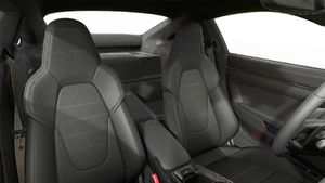 Interior view showing the front seats of 911 Turbo S