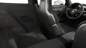 Interior view showing the back seats of 911 Turbo S