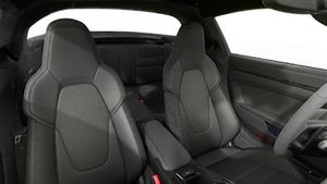 Interior view showing the front seats of 911 Targa 4 GTS