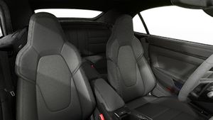 Interior view showing the front seats of 911 Carrera 4 GTS Cabriolet