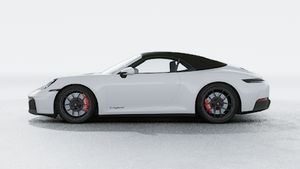 Exterior view of 911 Carrera 4 GTS Cabriolet showing the left side of the car