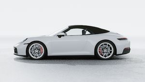 Exterior view of 911 Carrera 4S Cabriolet showing the left side of the car