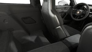 Interior view showing the back seats of 911 GT3