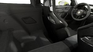 Interior view showing the back seats of 911 GT3