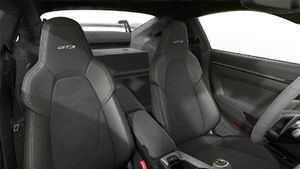 Interior view showing the front seats of 911 GT3