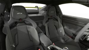 Interior view showing the front seats of 911 GT3