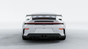 Exterior view of 911 GT3 showing the rear of the car