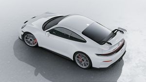 Exterior view of 911 GT3 seen from above