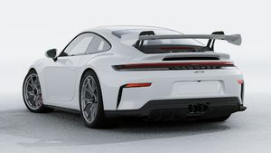 Exterior view of 911 GT3 showing the back and left side of the car