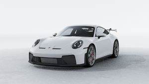 Exterior view of 911 GT3 showing the front and left side of the car