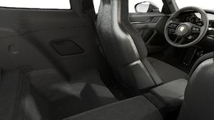 Interior view showing the back seats of 911 GT3 with Touring Package