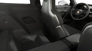 Interior view showing the back seats of 911 GT3 with Touring Package