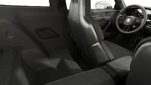 Interior view showing the back seats of 911 GT3 with Touring Package