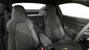 Interior view showing the front seats of 911 GT3 with Touring Package