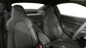 Interior view showing the front seats of 911 GT3 with Touring Package