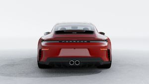Exterior view of 911 GT3 with Touring Package showing the rear of the car