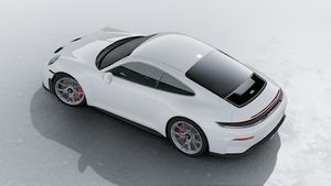 Exterior view of 911 GT3 with Touring Package seen from above
