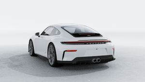 Exterior view of 911 GT3 with Touring Package showing the back and left side of the car