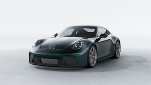 Exterior view of 911 GT3 with Touring Package showing the front and left side of the car