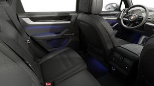 Interior view showing the back seats of Cayenne