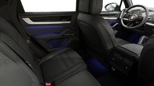 Interior view showing the back seats of Cayenne