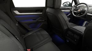 Interior view showing the back seats of Cayenne