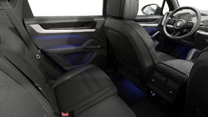 Interior view showing the back seats of Cayenne